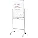 BESTBOARD Whiteboard with Rolling Stand, 24x36 Mobile Dry Erase Board with Wheels