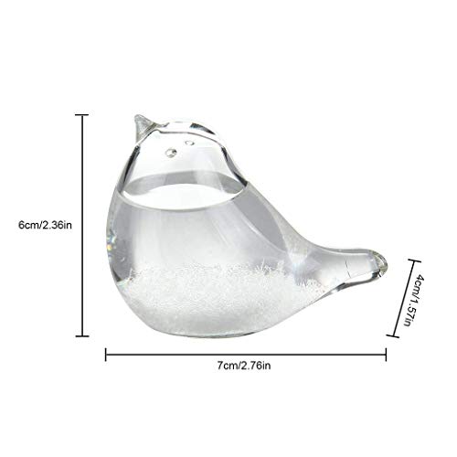 image for Sikye Clear Weather Forecaster Storm Glass Bird Shape Crystal Glass Cr