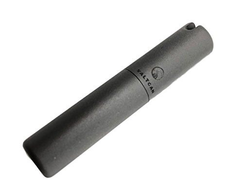 Valtcan Pure Titanium Matte Finish Toothpick Holder - For Single Sided Toothpicks - Pill Canister with Waterproof Airtight Seal Carry Everyday with Keyring hole - Thumbnail 2