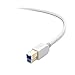 Cable Matters USB C to USB B 3.0 Cable - 3.3ft, USBB to USBC Cable with Type-B 3.0 Connector, White
