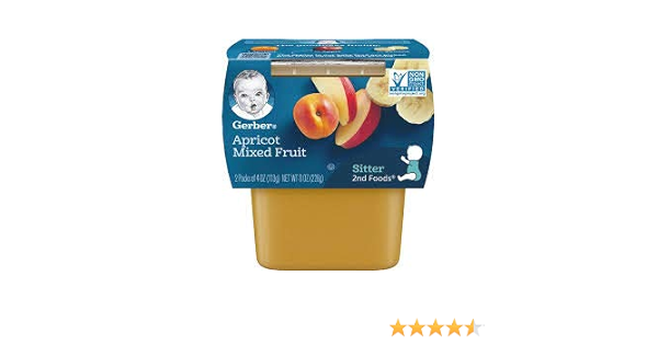 gerber apricot mixed fruit