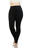 American Trends Premium Soft Women's Slimming Tummy Control Leggings Regular and Plus Size High Waisted Tights Stretchy Pants
