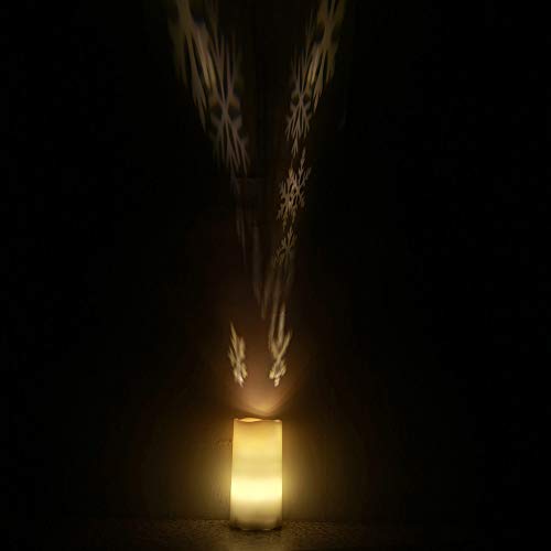 BOLUOYI Indoor String Lights,Rope Lights Outdoor Solar Powered ,LED Candle Light Flameless Projection Flickering Remote Control Christmas B