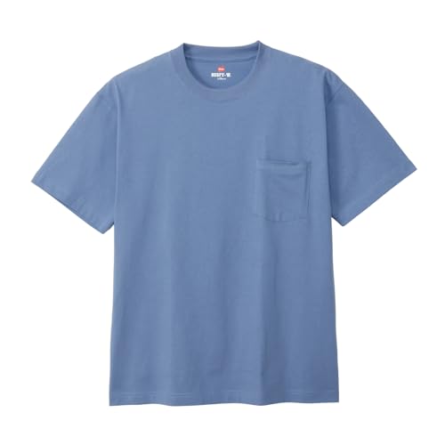 [ヘインズ] Tシャツ 半袖 丸首 綿100% 丸胴仕様 タグレス仕様 ビーフィポケットTシャツ ビーフィー H5190-330-XS