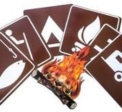 National Forest Adventure Camp Signs