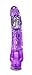 Blush Mambo Vibe - 9 Inch Soft Realistic Vibrating Dildo - Tunable Vibrations Located At The Tip For Deep Stimulation - Flexishaft So It's Not Floppy - Waterproof Vibrator For Women Men - Clear Purple