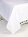 Square Polyester Tablecloth in Several Sizes and Many Colors (White, 72