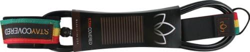 Stay Covered Deluxe Leash, Black/Rasta, 6-Feet