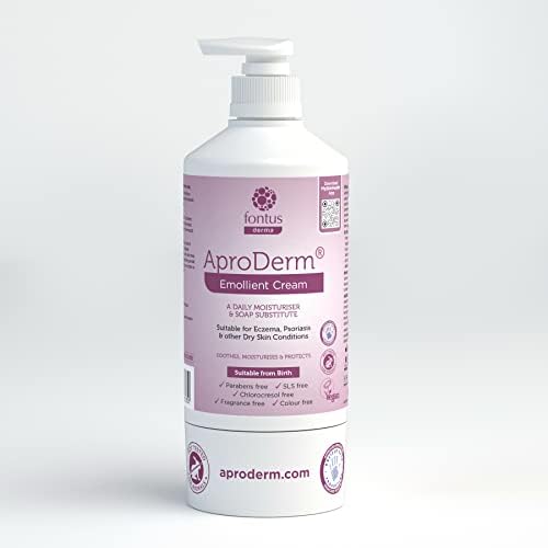 AproDerm Emollient Cream with Pump Dispenser Suitable for Dry Skin