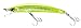 Yo-Zuri Crystal 3D Minnow Floating Lure, Chartreuse Silver, 3-1/2-Inch