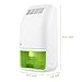 SIEGES Small Electric Dehumidifier, Mini Air Dehumidifier Portable 700ml Water Tank Remove Moisture Ultra Quiet Auto Shut Off for Closet Bathroom RV Home Kitchen Cabinet Bedroom (Small Dehumidifier)