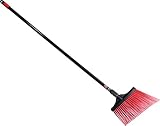 HAMBURG/NEXSTEP COMM PROD 6420 831648 O-Cedar Maxistrong Heavy Duty Angle Broom Black/Red, Large