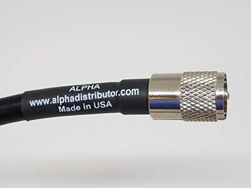 Alpha - 60ft RG8u RG8 Coax Cable with AMPHENOL PL259s Attached - Thumbnail 2