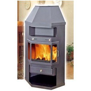 Estufa leña hierro fundido esquina | Estufas de gas, eléctricas, de