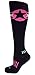 MOXY Socks Black with Hot Pink and Lime American Star Performance Knee-High Socks