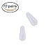 eMingo 10 Pair Eyeglasses Nose Pads,Anti-Slip Adhesive Silicone Nose Pad for Eyeglass Sunglasses Spectacles (Clear, M-1.8MM)