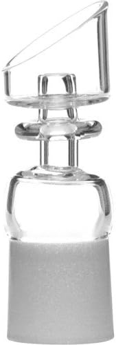 1122 SCIENCE LAB EQUIPMENT - 18MM CUP QUARTZ 45 CUT FEMALE CLEAR