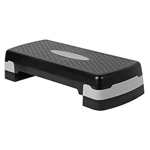 Glenmore Step Aerobic Stepper Exercise Step Up Platform Board Adjustable Bench Height Box Bench for Home Fitness…