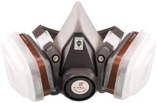 Respirator Dust Mask with Safety Goggle and 2 Filters Cotton for Industrial Or Home Supplies and Other Work Protection
