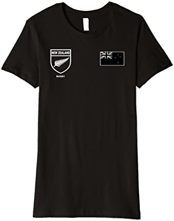 Womens New Nueva Zealand Rugby Jersey T-Shirt Medium Black