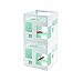 Umbra 460410-660 FishHotel Unique Glass 2 Gallons Mini Aquarium Tank Bowl for Goldfish Betta Glofish and Small Fish perfect as Home Business Birthday Gift Ideas, White