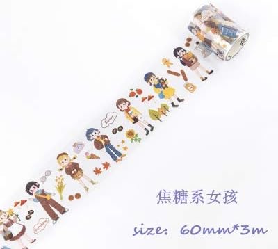 Amazon 60ミリメートル 3メートルかわいい女の子マスキング和紙テープdiy装飾粘着テープ日記スクラップブッキング装飾ステッカー かわいい文房具 マスキングテープ 文房具 オフィス用品 Amazon 60ミリメートル 3メートルかわいい女の子マスキング和紙テープdiy装飾粘着テープ日記スクラップブッキング装飾ステッカー かわいい文房具 マスキングテープ 文房具 オフィス用品