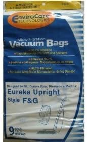 9 Eureka Allergy Micro Lined Vacuum Fg Bags (9 Bags 1 Rd Belt)