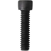 Socket Head Cap Screw, 1/4-20 x 1, Alloy Steel, Black Oxide, Hex Socket Coarse Thread, 1/4 inch Hexagonal Allen Bolt, Length: 1 inch, Full Thread (Quantity: 20)