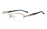 Agstum Titanium Half Rim Glasses Frame Prescription Eyeglasses 55-18-145
