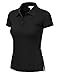 JJ Perfection Women's 3-Button Short Sleeve Slim Fit Junior Golf Polo Shirt