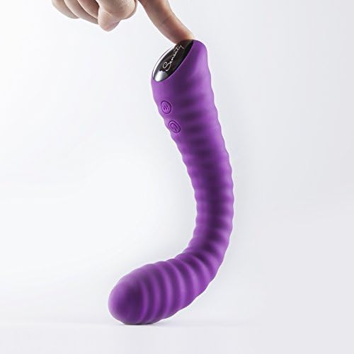 Sensaty Cordless Wand Massager, USB Rechargeable Powerful Body Massage Wand Waterproof Silicone Vibrator Massager for Personal Use- Purple