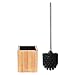 ToiletTree Products Deluxe Toilet Brush with Stainless Steel Handle and 100% Bamboo Wooden Holder
