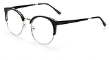 SOOLALA Womens Mens Classic Wayfarer Horn-rimmed Cateye Reading Glasses