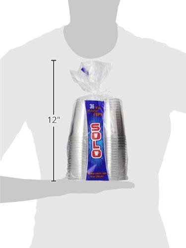 Solo Clear Plastic Cups, 10 oz - Image 2