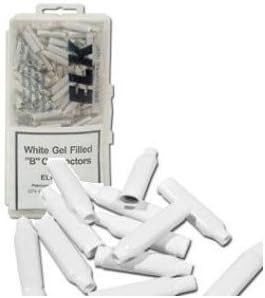 Elk902-2 White Gel Filled "B" Connectors Wire Splices
