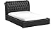 Baxton Studio Bianca Modern Bed with Tufted Headboard, Queen, Black
