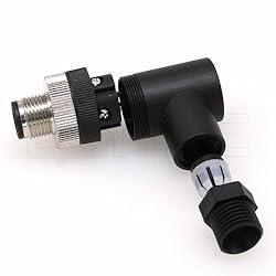 Eonvic M12 4 Pin Male Connector, 12mm A Code Right