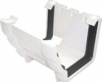 FLOPLAST Union Bracket RUN1 for 110mm Niagara Ogee System (White)
