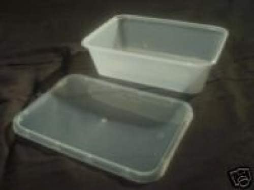 Re-usable Plastic Food Containers (ideal for the Microwave,Fridge,Freezer,Dishwasher) 0.5 litre capacity. 12 X Microtubs