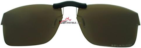 Custom Polarized Clip on Sunglasses For Oakley Splinter 54 OX8077 54-18-137 (Bronze Brown)