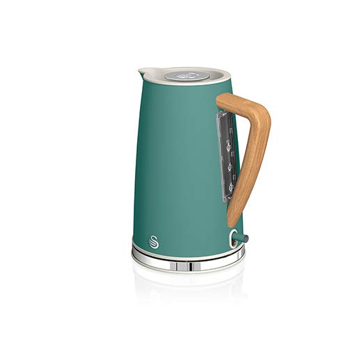 Swan Nordic Rapid Boil Jug Kettle With Wood Effect Handle 1.7L 3000W