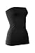 Kurve Plus Size The Excellent Stretch Long Bandeau Tube Top - UV Protective Fabric, Rated UPF 50+ (Made In USA),Black,1XL-2XL