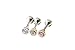 Dainty Cz Tragus Earring 16g Body jewelry cartilage ear studs cute cool earring tragus helix barbell for women teens CZ cubic zirconia crystal Round Circle tragus earring 11p 00287 (silver)