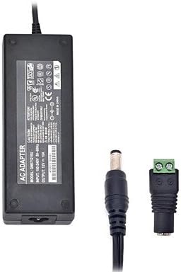 Xinyuanyang® 120W 12V 10A 3Round-Pin AC Power Supply 5.5 x 2.1mm DC Power Adapter for LED Light Strip - Black (100~240V)