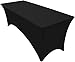 Utopia Kitchen 6 ft Stretchable Tablecloth - Spandex Tight Fit Table Cover for Event & Parties - Washable and Wrinkle Resistant - 15 Pack