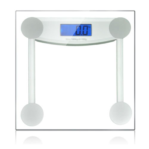 Digital Personal LCD Glass Bathroom Body Weight Heath Fitness Scale 400lb/180kg - Thumbnail 2