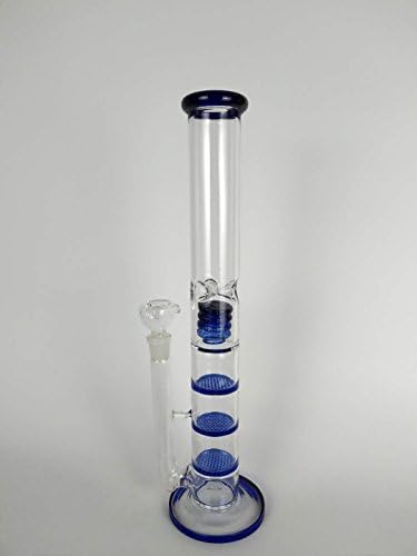 mokegift Straight Glass Tubes Tall 16 Inches (blue)