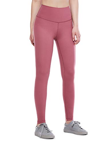CRZ YOGA Non-See Through Athletic Compression Leggings Hugged Feeling Tummy Control Workout Leggings for Women 28Inches Misty Merlot 28” XS