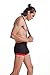 ONEFIT Men's Crazy Sexy Lingerie Bodysuit Boxer Suspenders Singlet Black Medium