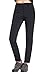 Aufgevals Women's Outdoor Camping & Hiking Waterproof Fleece Snow Ski Pants(S,Black)